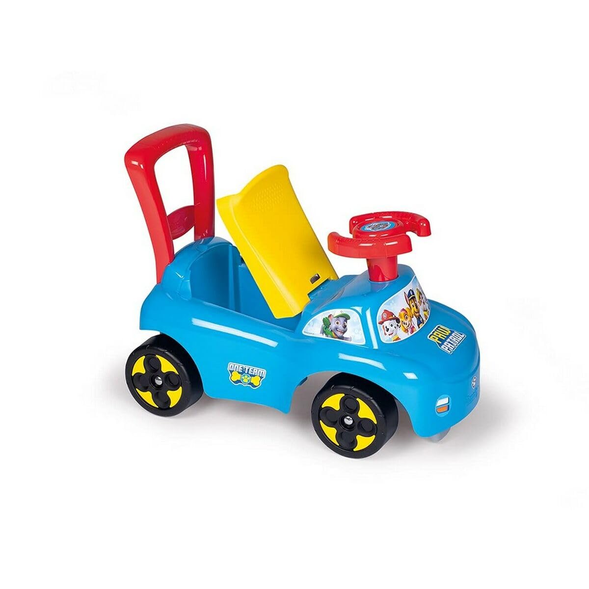 Smoby - Pat'Patrouille - Porteur Auto - Fonction Trotteur - pour Enfant Dès 10 Mois - Coffre à Jouets - 720531