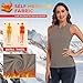 WOWENY Women's Thermal Tank Tops Sleeveless Fleece Underwear Tops Winter Camisole Cold Weather Base Layer Warm Vest(Grey,M)
