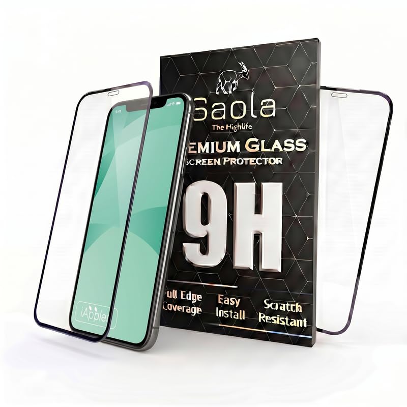 Image of Saola HD+ Oleophobic Tempered Glass For Apple Iphone XS Max (Pack Of 2) with Hassle-less Installation Kit. Full screen Coverage. 6.5 inch