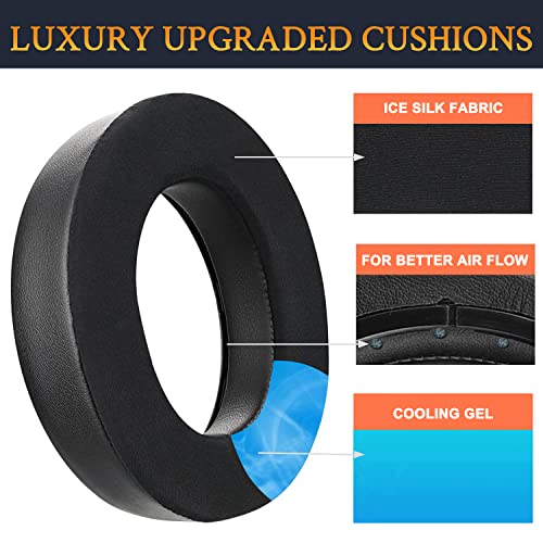 Soulwit Cooling-Gel Earpads Cushions Replacement For Corsair Hs75 Xb Hs70/Pro Hs60/Pro Hs50/Pro Gaming Headset/Headphones, Ear Pads With High-Density Noise Isolation Foam #TOP2