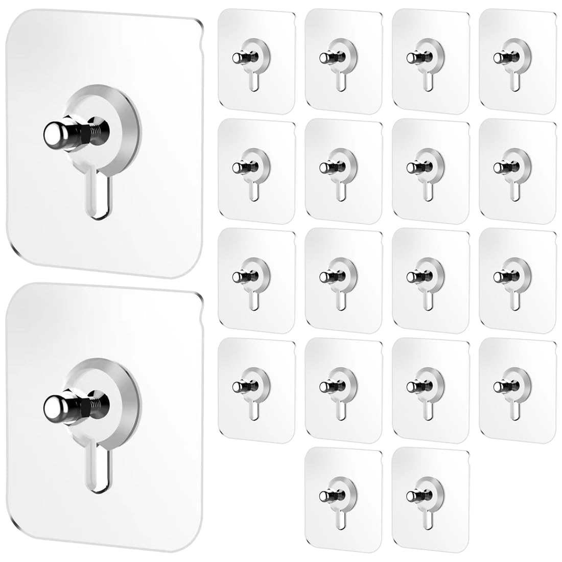 20 Pezzi Appendi Quadri Senza Chiodi, Chiodi Adesivi per Quadri Muro, Ganci Chiodi per Muro, per Foto, Dipinti, Orologio