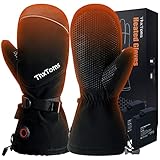 ThxToms Heated Mittens Gloves,5V 4000MAH Type-c Electric Rechargeable Battery Gloves Men Women for Winter Skiing Skating Snow Camping Hiking Heated Hand Warmer Gloves