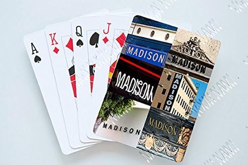 MADISON Personalized Playing Cards featuring photos of actual signs