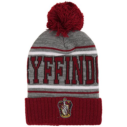 Bioworld Harry Potter Gryffindor Pom Pom Unisex Adult Beanie Multi