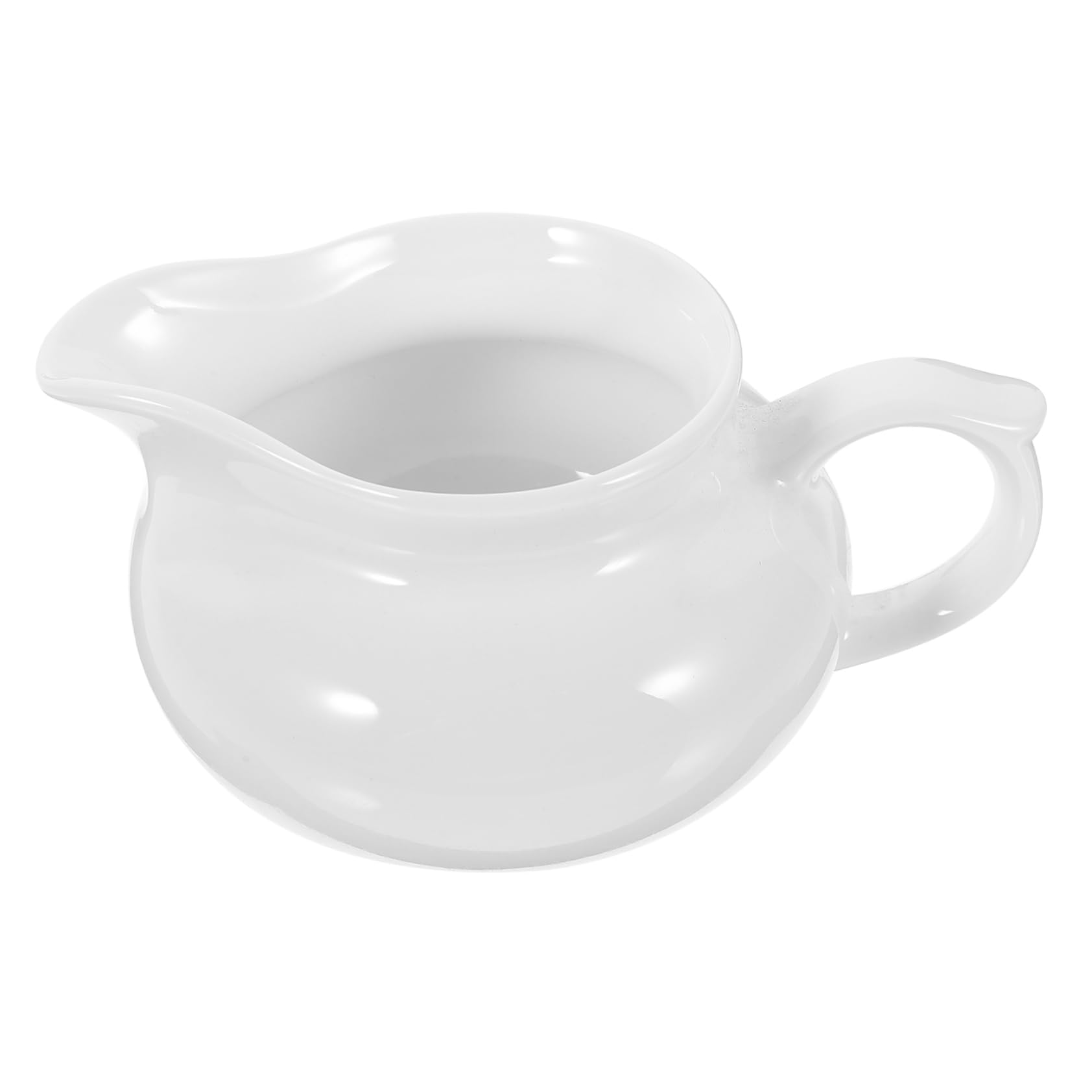 VINTORKY 1pc Ceramic Sauce Pot White Gravy Jug Espresso Pot Creamer Sauce Plating Art Jug Milk Creamer Jug Espresso Cups Espresso Pitchers Cup Sauce Cup Coffee Ceramic Cup Ceramics