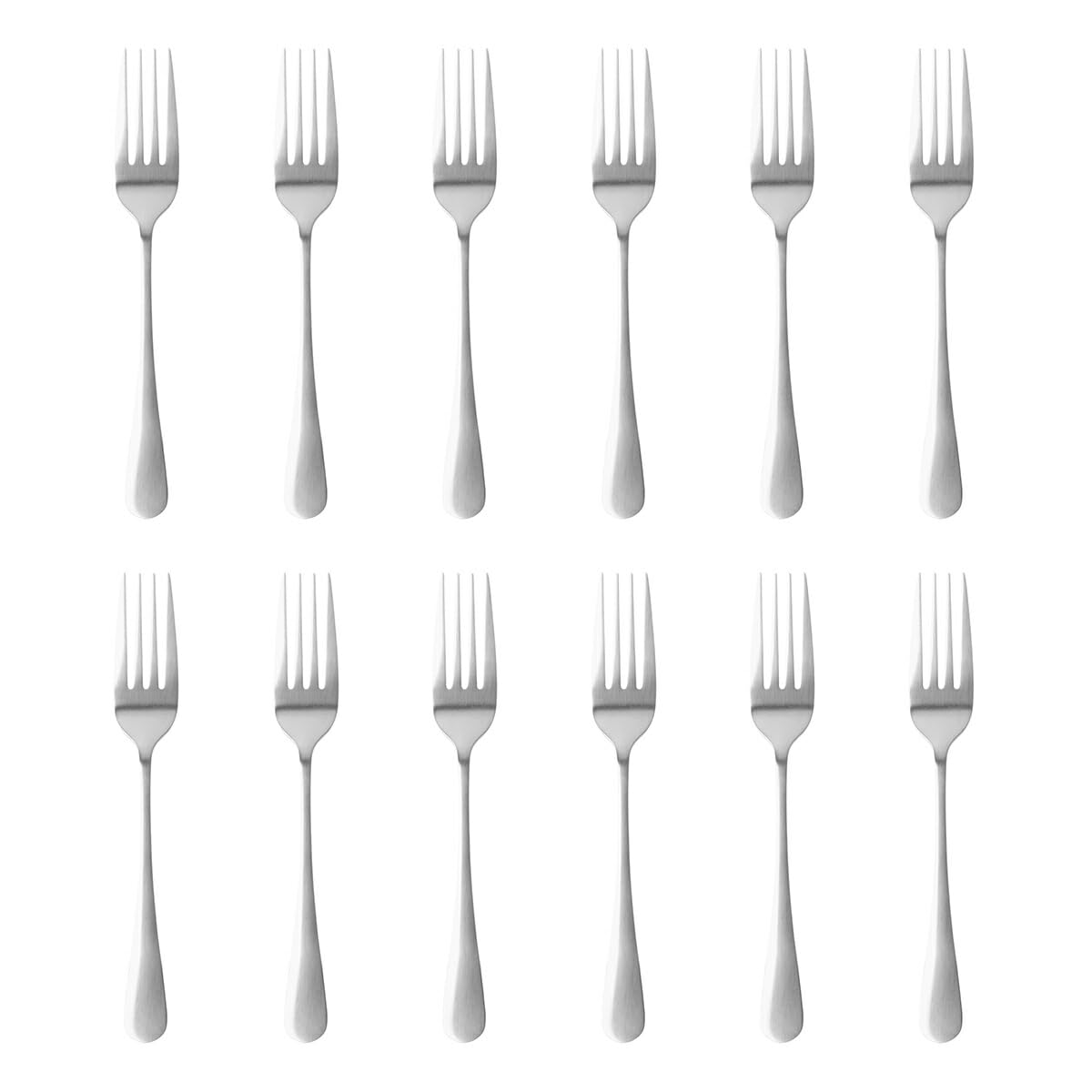 Thunder Group Dinner Fork Set of 12 Stainless Steel 7.5in Commercial Grade