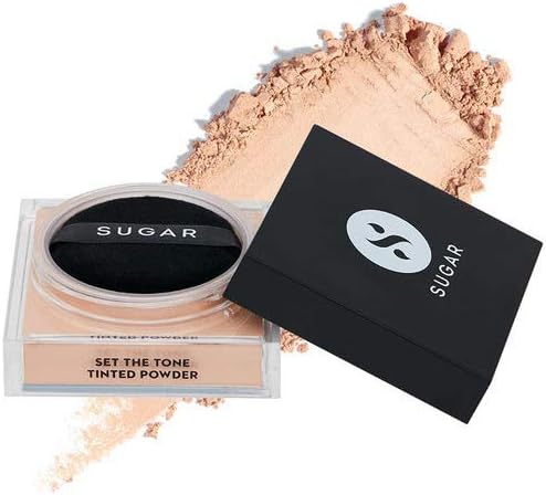 SUGAR Cosmetics Set The Tone Tinted Loose Powder | Long Lasting | Matte | Blurs Pores | 25gm – 10 Latte