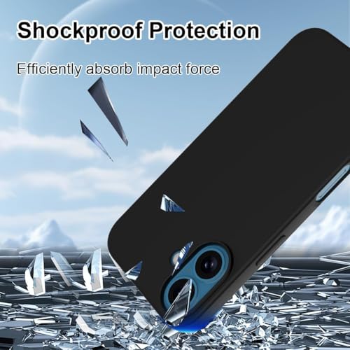 Image of Back Cover Compatible with iPhone 17 Case (6.3) Soft Touch Slim Liquid Silicone Full Protection Shock Proof Back Cover for iPhone 17 (SC Black)