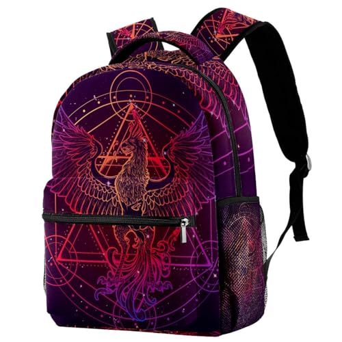 Sac à dos d'école aigle multicolore pour ado et voyage décontracté 40cm