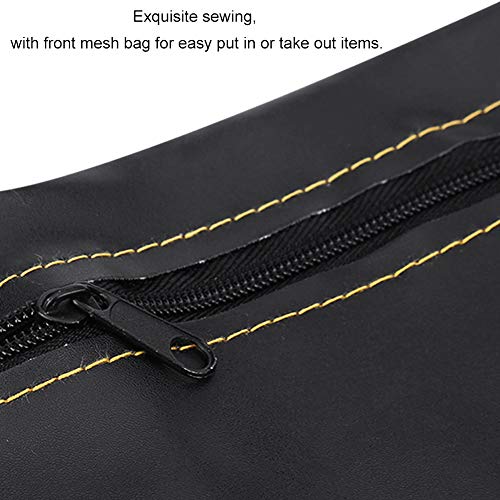 Bolsa organizadora para debajo del asiento de motocicleta y scooter GOTOTOP, PU Leather, color negro miniatura 6