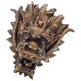 FUTUREORYY Drachenkopf Gartenbrunnen aus Harz mit Kraftvollem Wasserstrahl...