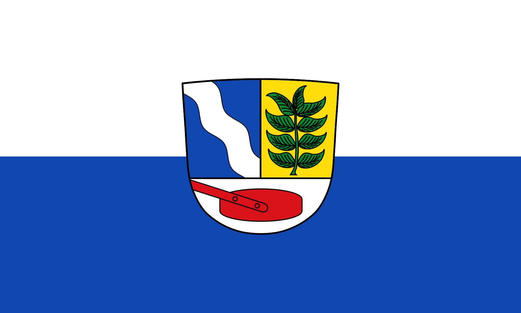 Drapeau Large Fuchstal résistant au vent 90x150cm pour remplacer les pavillons usés