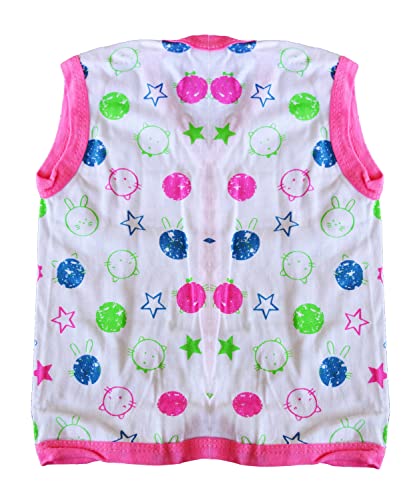 Image of New Born Baby Itch Free Feel Free Multi Printed White 100% Cotton Jabla Combo (Set of 10)(0to6 Months)