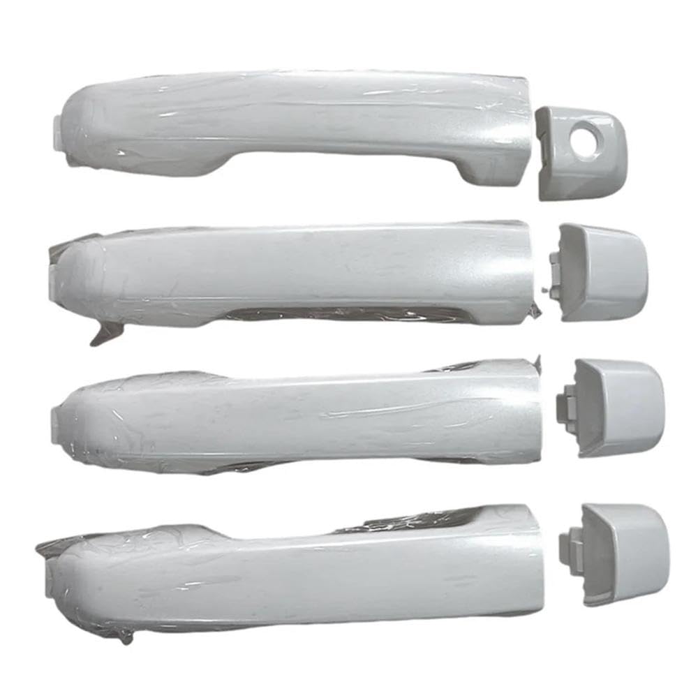 SXQPOCAR 1Set 4 Door Handle 69211-60090 for 4Runner GX460 Land Cruiser 2010-2018 Outside Exterior Door Handle White Replacement Parts
