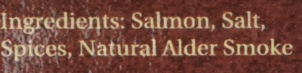 Alaska Smokehouse Smoked Salmon Fillet In A Black Box With A Crimson Wrap, 2 Ounce box