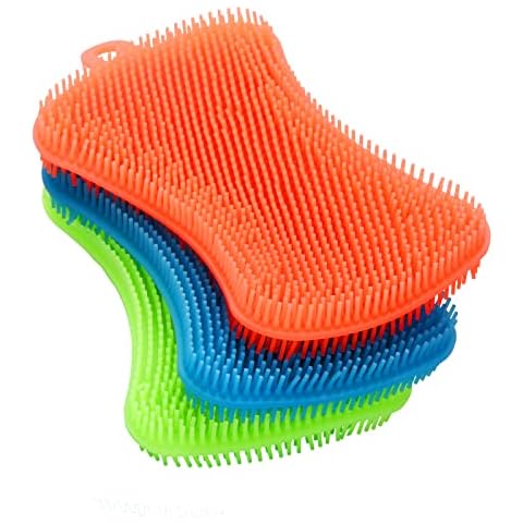 OstWony Silicone Dish Sponges 3PCS Cover