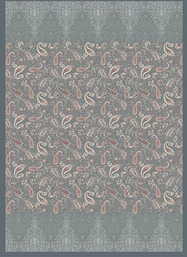 Bassetti Monnalisa 9333455 - Plaid de algodón 100% en Color Gris G1, tamaño: 240 x 250 cm
