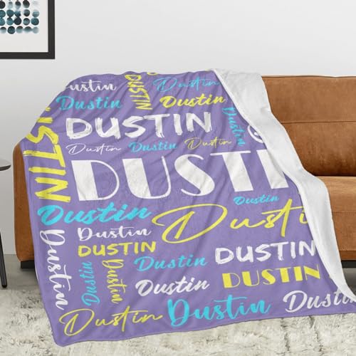 Personalized Blankets for Kids with Names Customized Blankets with Name for Adult Custom Blanket Gift for Birthday Christmas Valentines Day Gift
