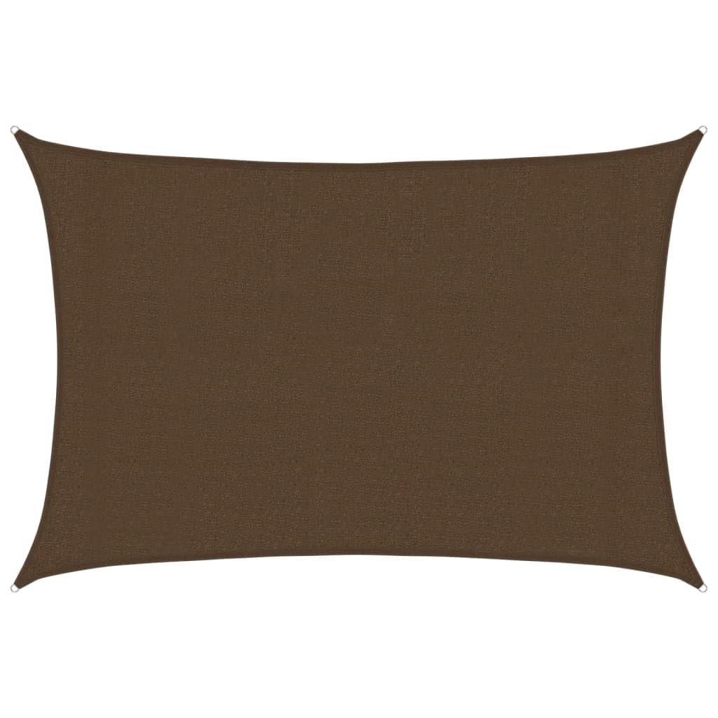 vidaXL Sunshade Sail 160 g/m² Brown 3x4.5 m HDPE — image 1