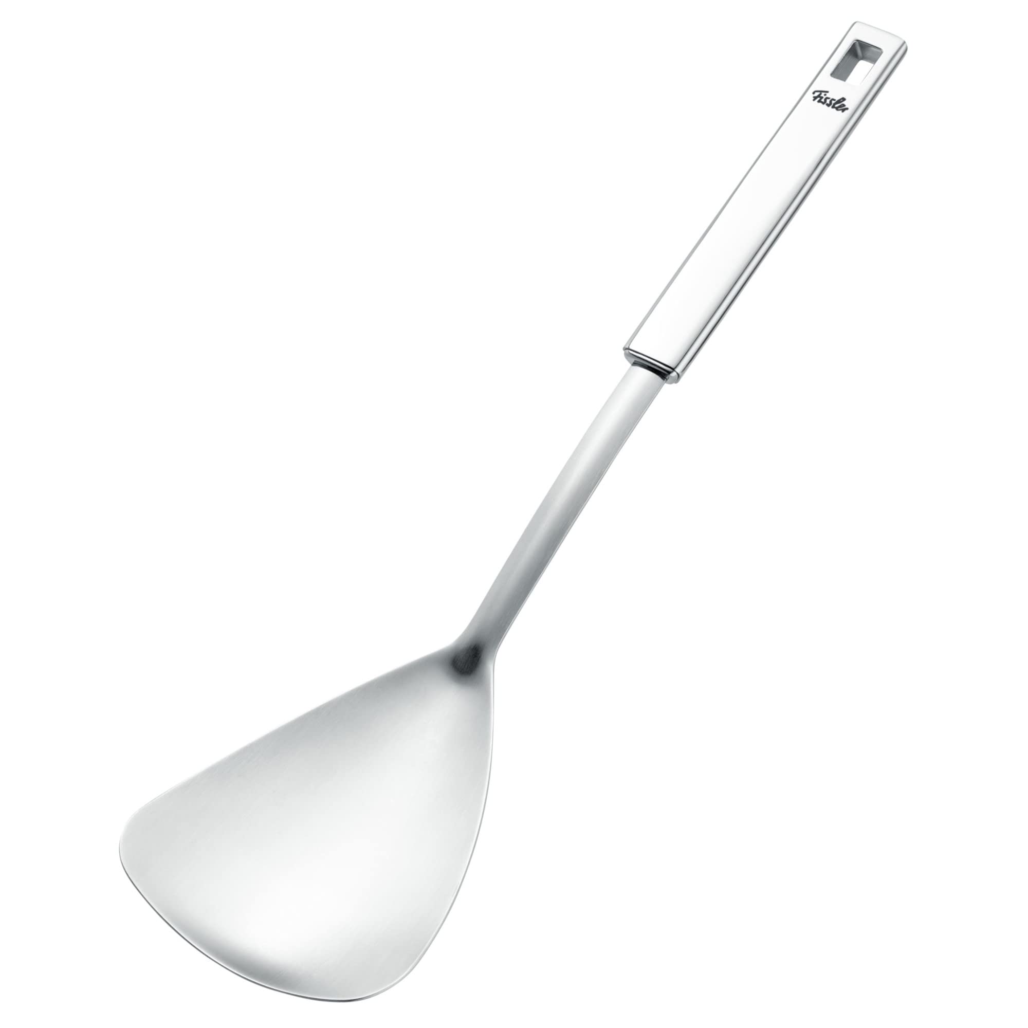 Fissler Oryginalna profesjonalna kolekcja/duża łopatka do woka ze stali nierdzewnej, łopatka do patelni, pomocnik kuchenny premium do porcjowania i serwowania