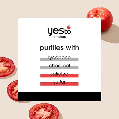 Miniatura 4 de Yes To Tomatoes Clear Skin - Mascarilla desintoxicante e hidratante de carbón blanco, piel seca y sensible, desintoxica e hidrata la piel vegana 95%