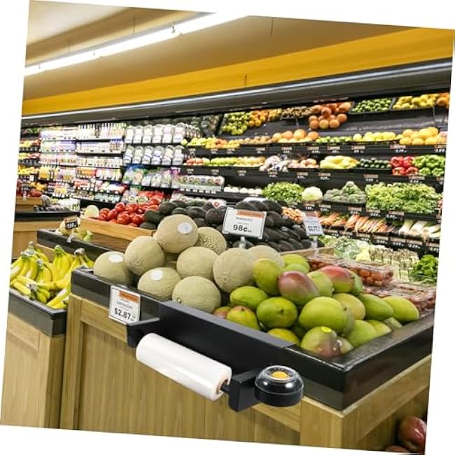 Supermarket Produce Bag Holder Plastic Bag Dispenser Produce Roll Bag Rack Vegetable Bag Holder Space-saving Design Easy Installation