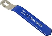 PZRT DN40 Stainless Steel Ball Valve Handle - Rust-Proof Faucet Lever Wrench with Comfortable Plastic Grip for Easy Plumbing Replacement