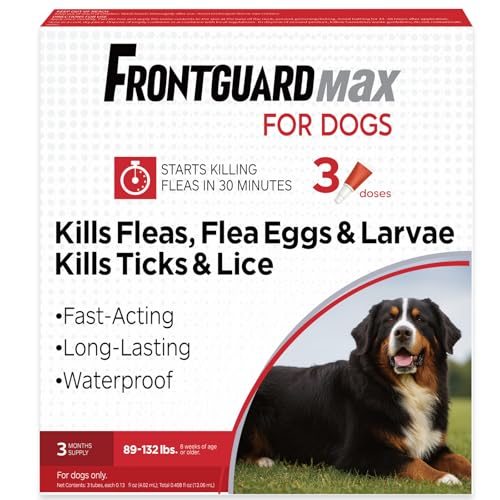 Flea and tick Prevention for Dogs-Nutritional Supplements-Suitable for Dogs Weighing 89 to 132 pounds.
