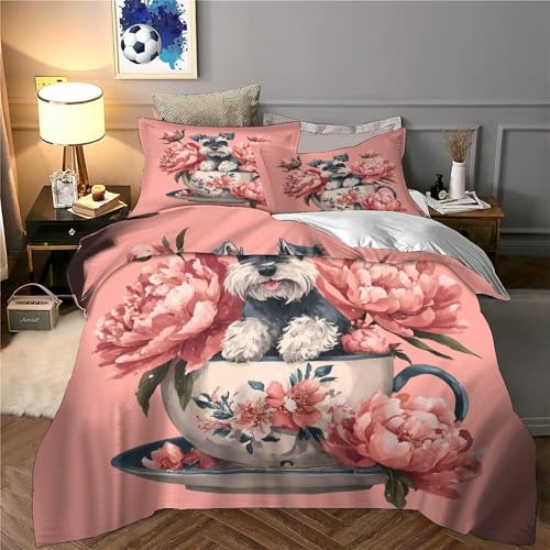 Chiot dans une tasse housse de couette pour chambre enfant cocon