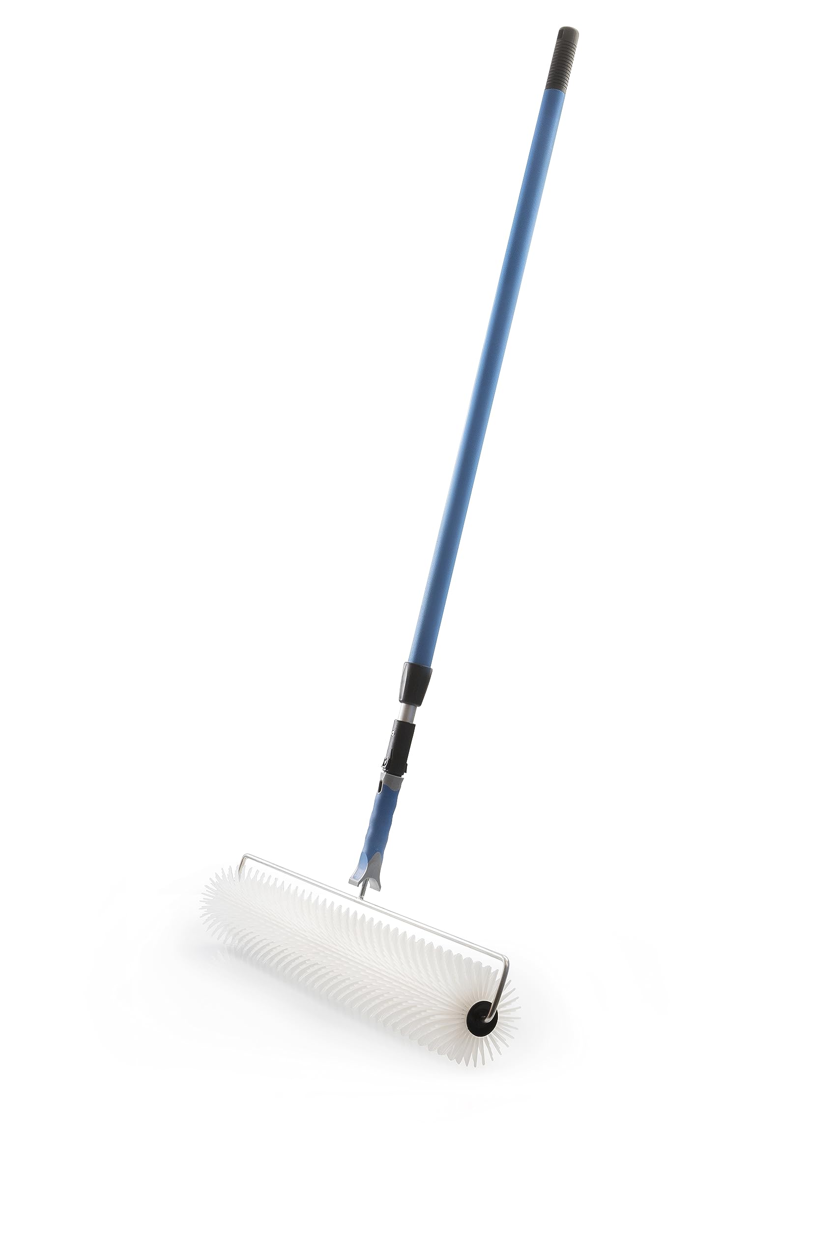 Spied Aerator Roller for Self-Leveling Concrete, Flooring, Screeding, and Latex, Rolling Attachment Removes Air Bubbles for a Smooth Floor Finish, 700 mm Wide And 40mm Spike Length 2m Telescopic Stick