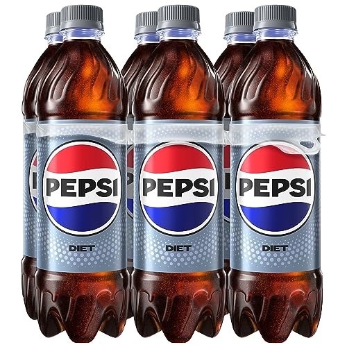 Image of Diet Pepsi Cola Soda Pop, 16.9 Fl Oz Bottles, 6 Pack