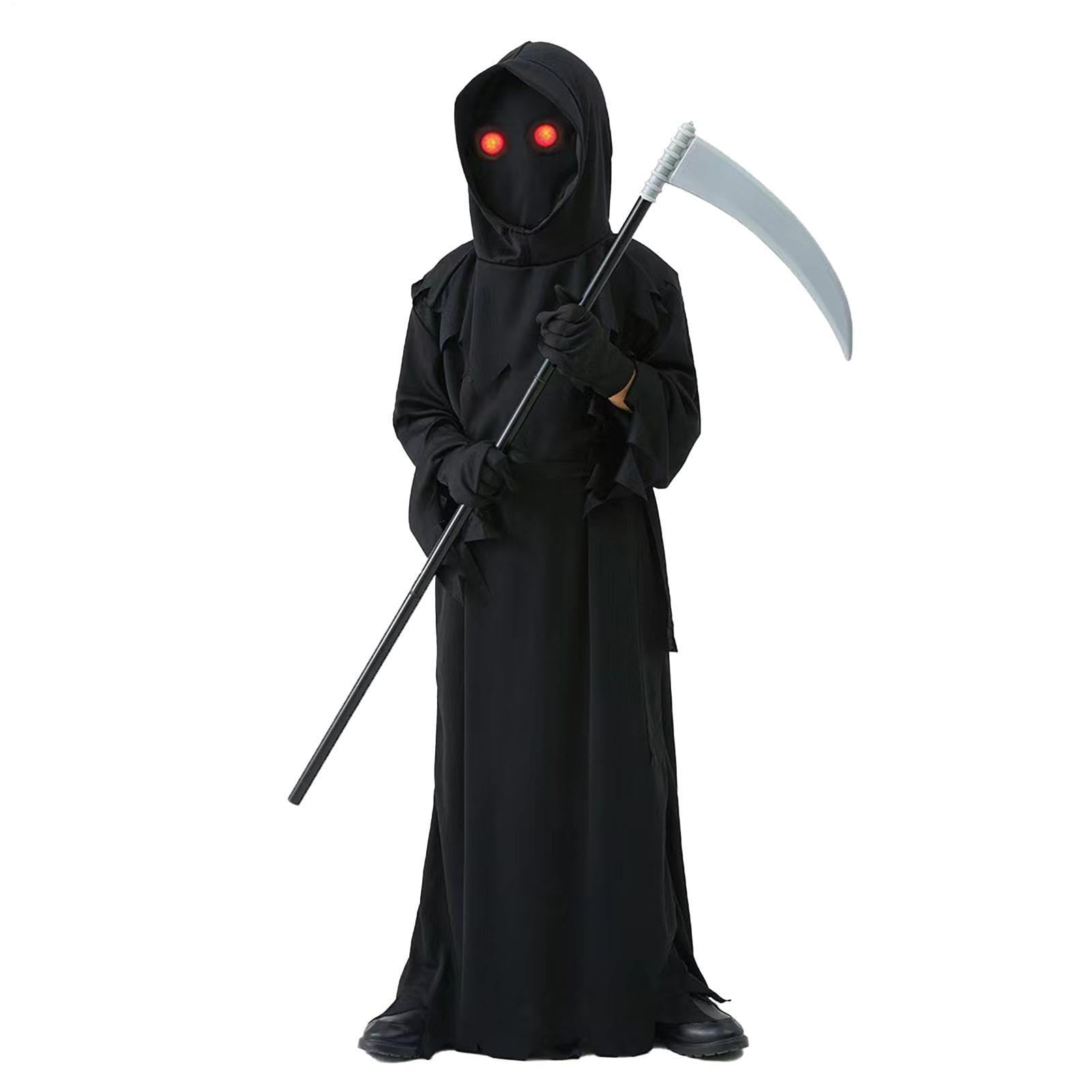 Straszny Kostium Halloween Dla Dzieci Rekwizyty Cosplay Żniwiarza | Ubrania Do Odgrywania Ról dla Dziewcząt Cosplayerek Karnawału Występów Scenicznych Wydarzeń Tematycznych Balów Maskowych