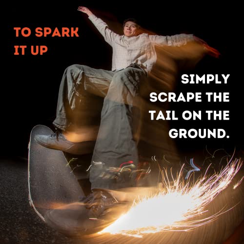 Tail Devil Skateboard Spark Plate | Sparks For Your Skateboard | Ultimate Skateboarder's Accessory | A Tail Plate Attachment For Cool Sparking Effect (1 Pack) #TOP2