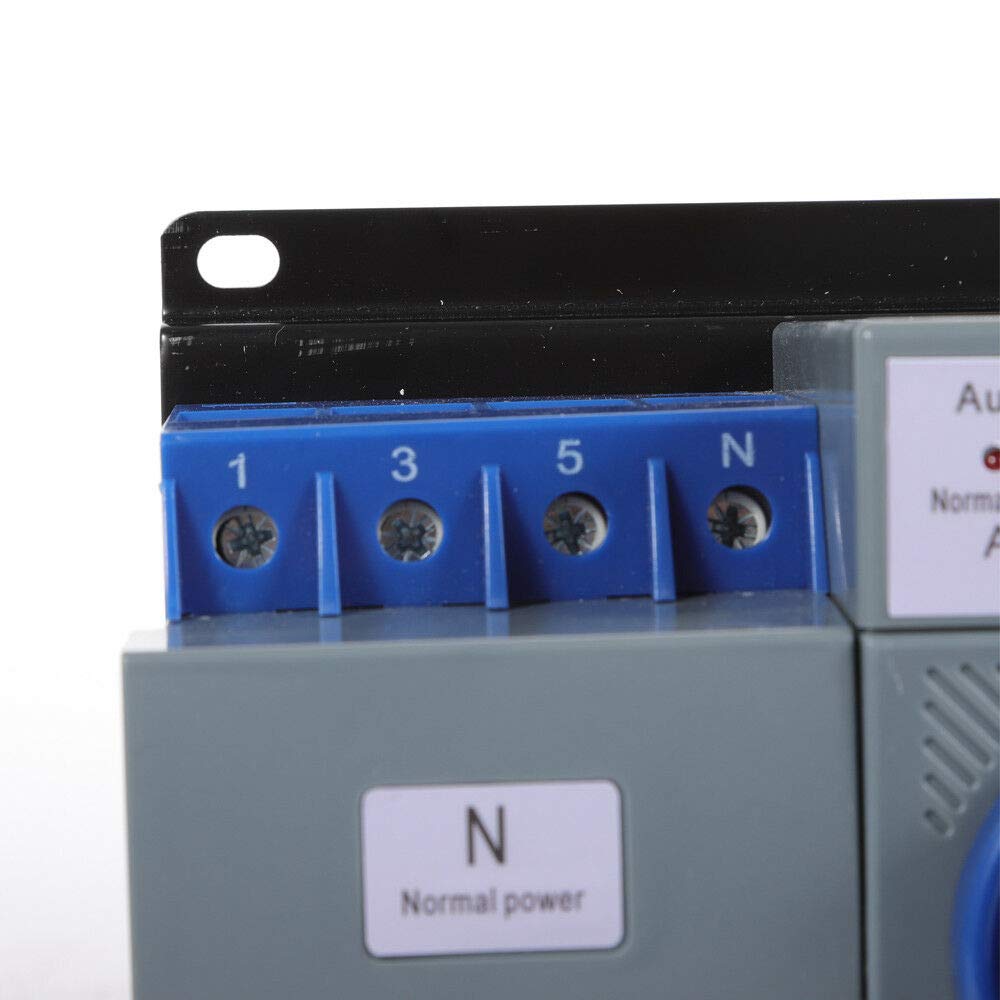 4P Automatic Transfer Switch Generator Dual Power Changeover Switch w/Indicator Light AC110V 63A (4P/63A)