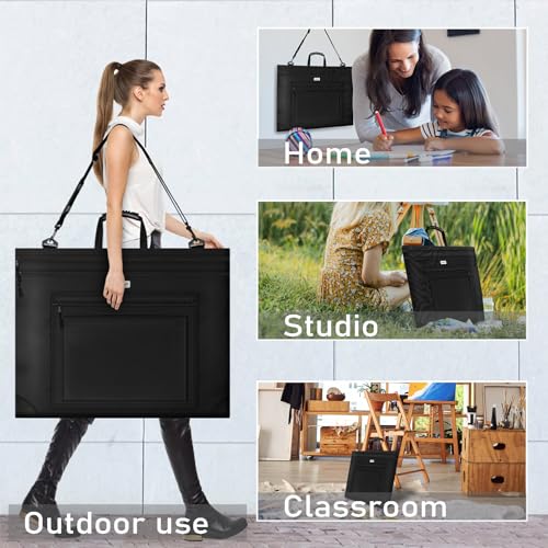 Jusart JA-HB001 Large Size Art Portfolio Case Art Portfolio Tote Bag Poster Board Storage Portfolio Folder thumb #5