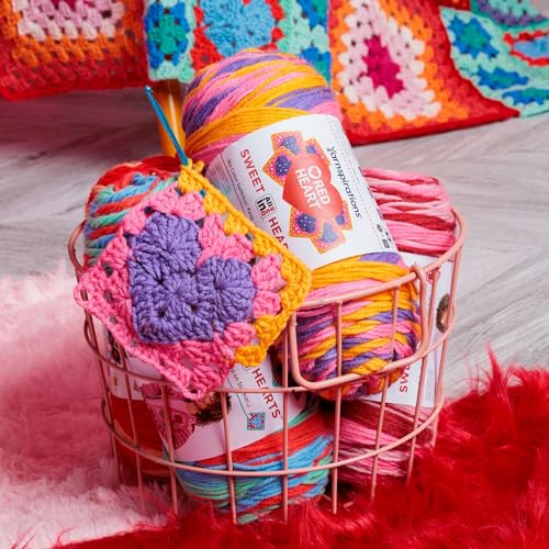 Paquete de 3 ovillos Red Heart de 250 g para evitar nudos, hilo de oro acrílico de larga duración 8
