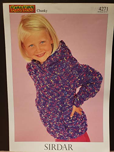 Sirdar 4271 Kool Kidz Chunky Child Jacket Sweater Knitting Pattern