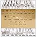 65PCS Leather Stamping Tool Leather Carving Working Saddle Making Tools DIY Leather Craft Stamps Set DIY Hammer Swivel Knife with Leathercraft Metal Letter and Number Stamps Punch