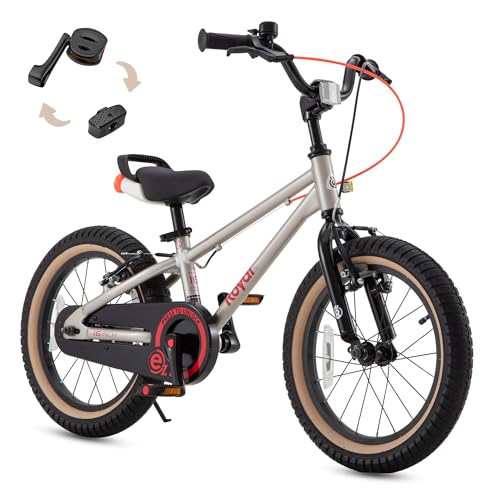 RoyalBaby EZ Kids Bike,Lightweight Aluminum 2-in-1 Balance t