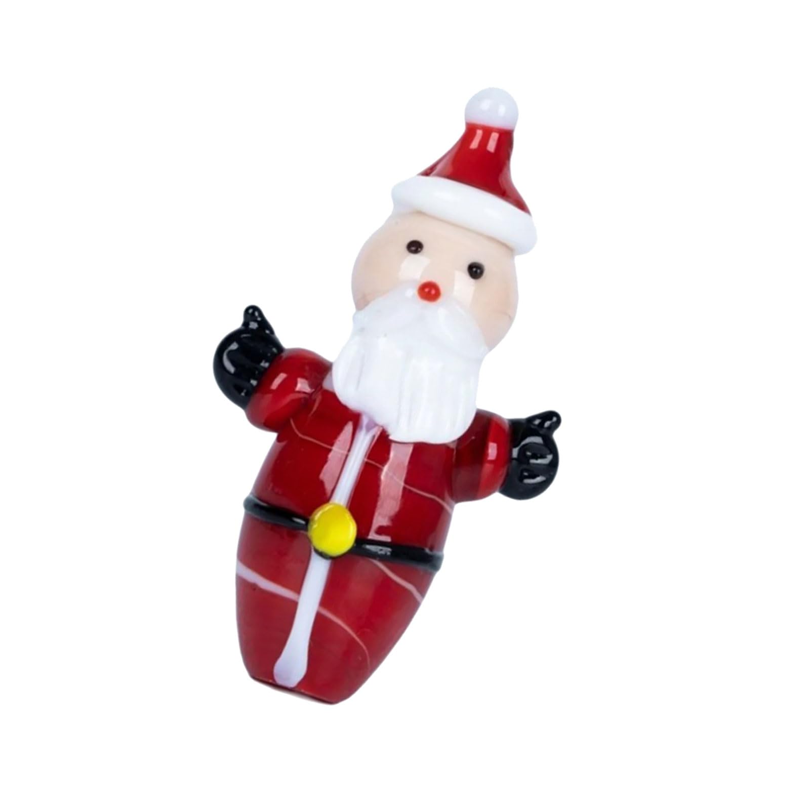 TQUXNGA Dynamic Artisanal Glass Snowfigure Christmas Decoration Kids Friendly Celebratory Table Highlight Otherwise Present Concept Handicraftsman Constructed Snowfigure Statue