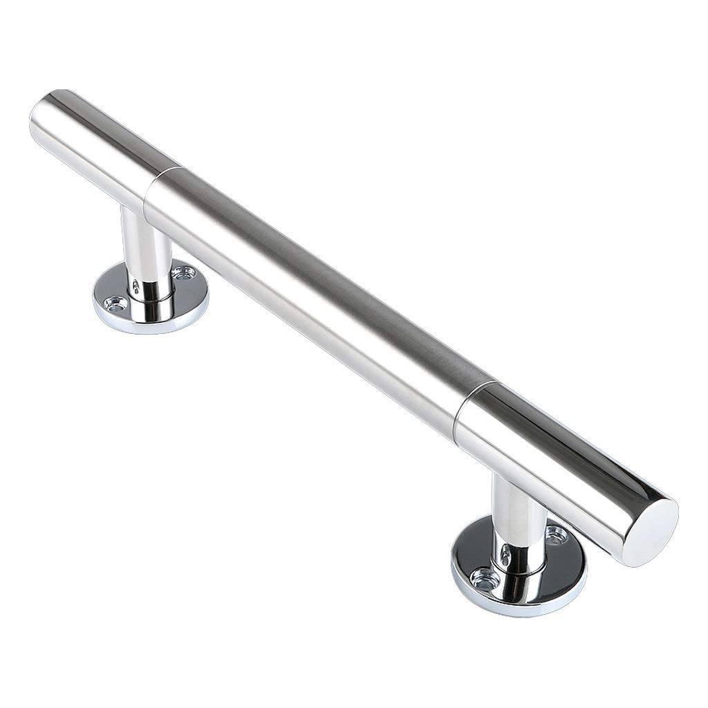 Manilla de Puerta de Madera de Acero Inoxidable 304, Manilla Redonda Comercial para Puertas correderas Tipo Granero, 4 tamaños (400 * 240 mm)