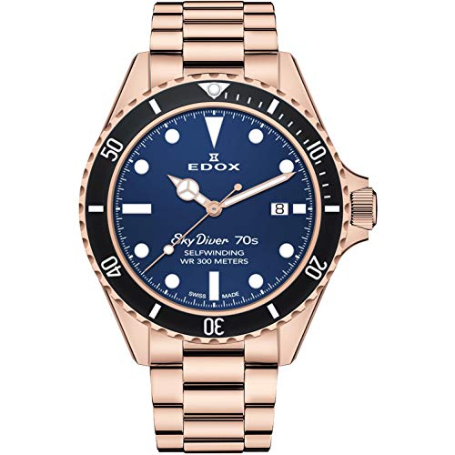 Edox Skydiver 70s Date Automatic 80112-37RNM-BUI