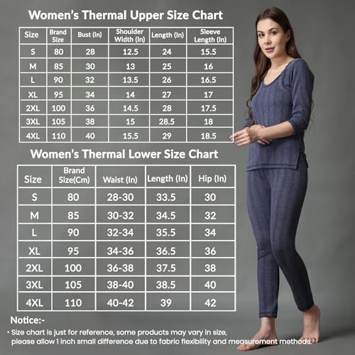 Image of FF Winter Wear Thermal Upper Vest and Bottom Lower Warmer Combo for Women Long Johns Underwear Set