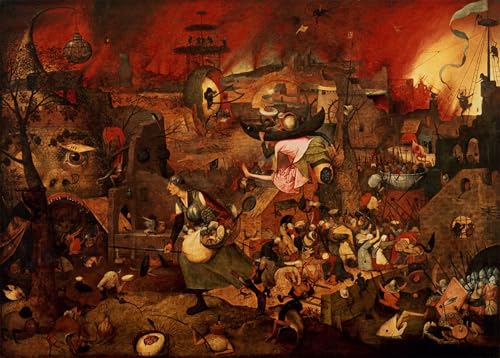 Tableau Toile Dulle Griet Pieter Bruegel peinture décorative murale 60x90cm