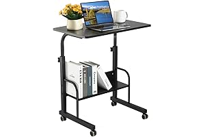SIDUCAL Rolling Laptop Cart - Elevate Your Work on the Move