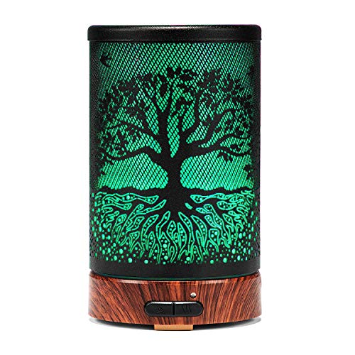 Essential Oil Diffuser ASAWASA Aroma Mist Humidifiers For Bedroom Home Office Livingroom,Metal Aromatherapy