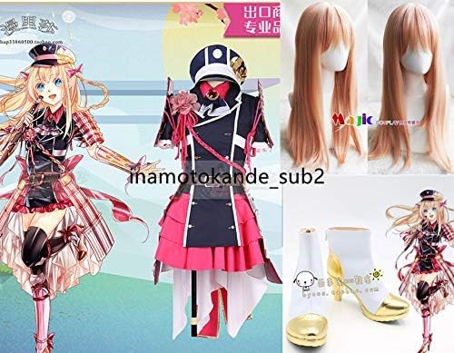 Amazon Co Jp 刀剣乱舞 乱藤四郎 極 コスプレ 衣装 全身鎧 手甲 帽 ウイッグ 靴 全セット ホビー