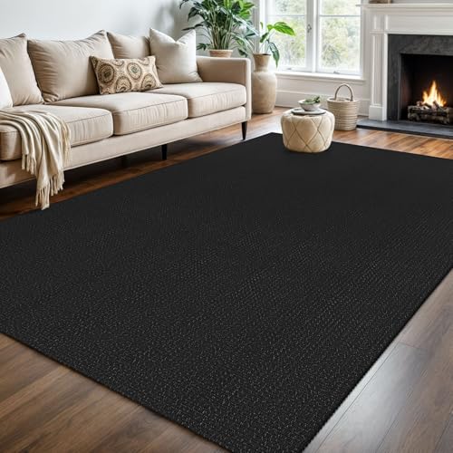 KOZYFLY Washable Area Rug 6x9 ft Rubber Backed Non Slip