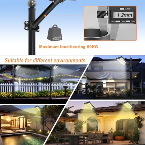 image for Diiscu Light Pole Mount Bracket, 1.9 in Thickened Solar Street Light A
