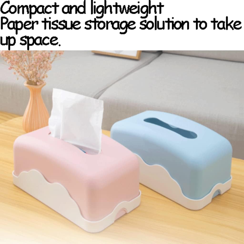 Stainless Steel Toilet Paper Holder，Recessed Toilet Paper Holder，Pretty Multi-Color Tissue Box Cover Modern Tissue Box Holder Plastic Tissue Box Dispenser Adorable Tissue Holder Simple Practical(Mediu